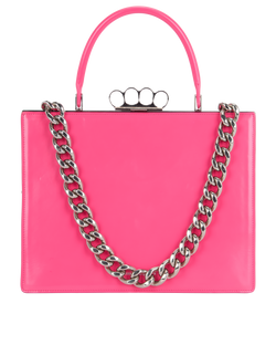 Four Rings Top Handle, Leather, Pink, MII, DB, 2*